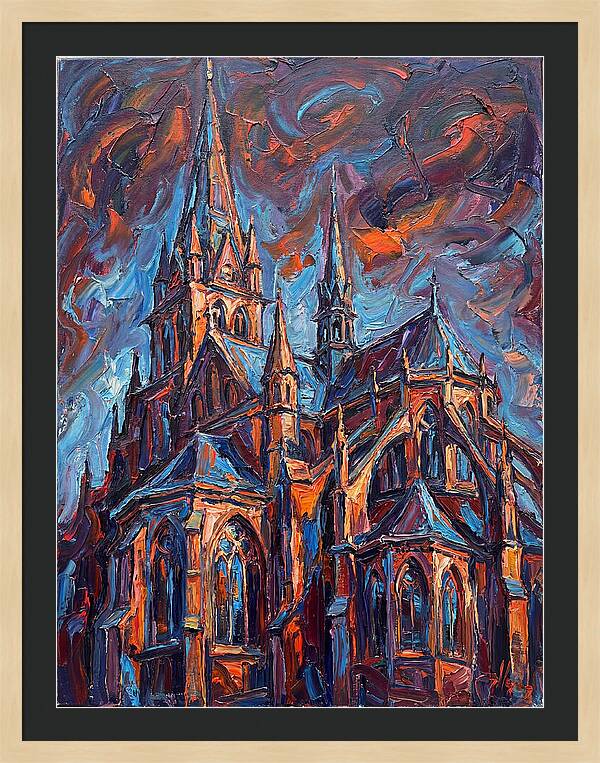 Cathedral In Expressionist Style