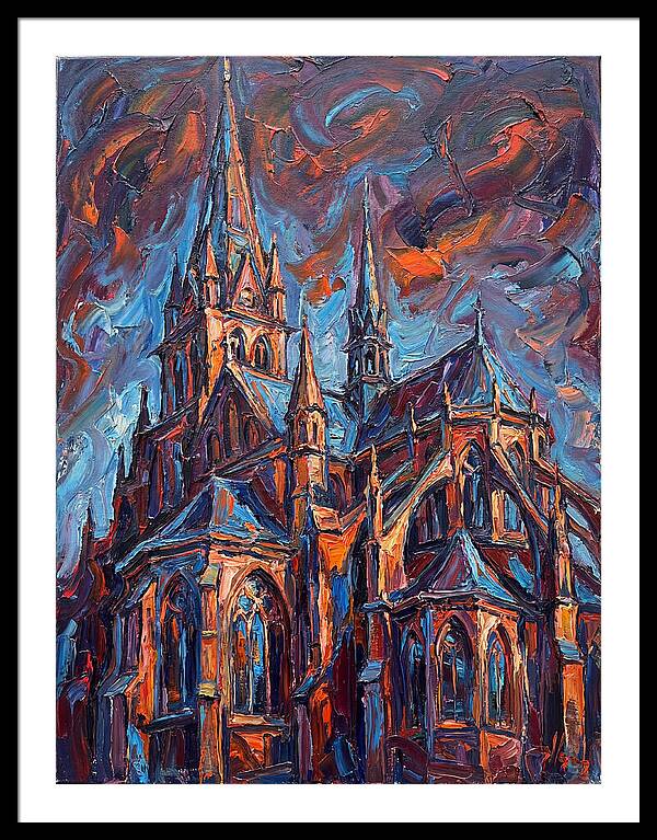 Cathedral In Expressionist Style
