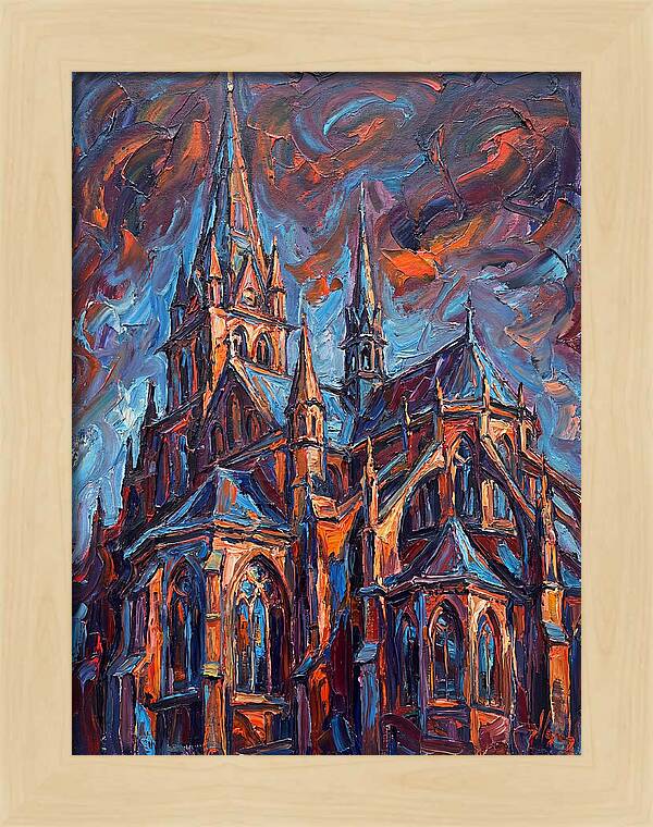 Cathedral In Expressionist Style