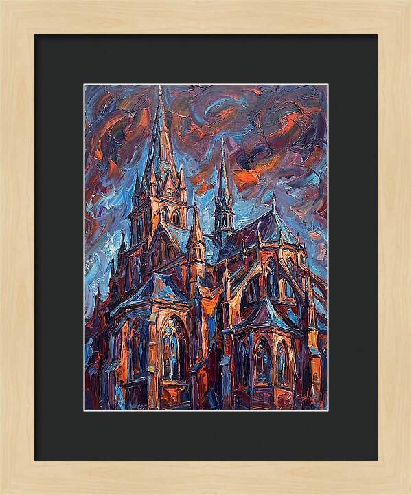 Cathedral In Expressionist Style