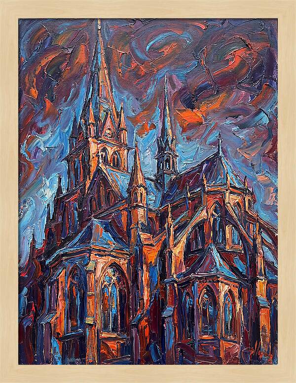 Cathedral In Expressionist Style