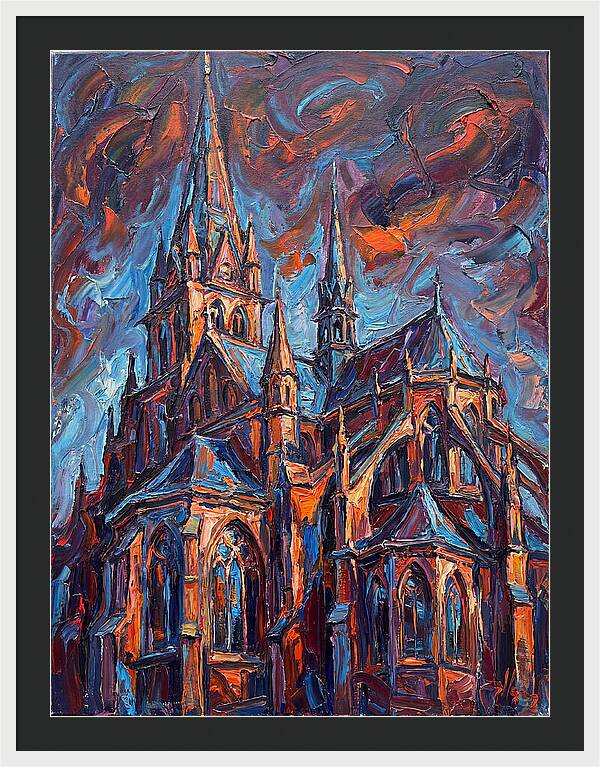 Cathedral In Expressionist Style
