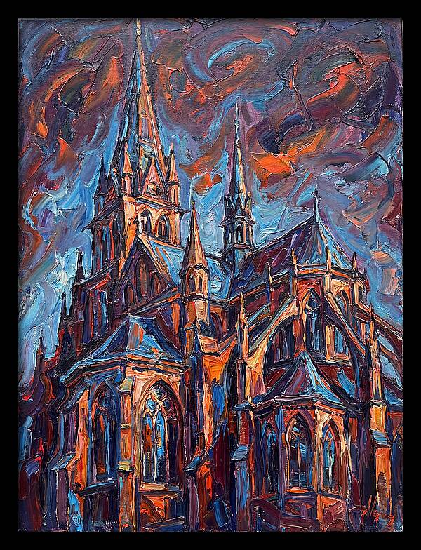 Cathedral In Expressionist Style