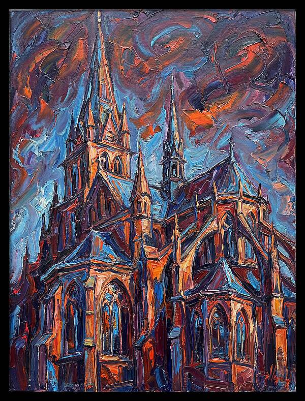 Cathedral In Expressionist Style
