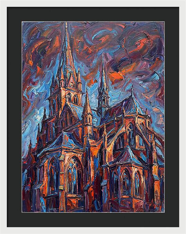 Cathedral In Expressionist Style