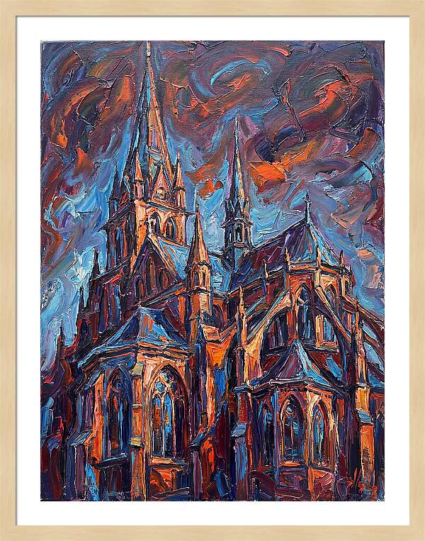 Cathedral In Expressionist Style