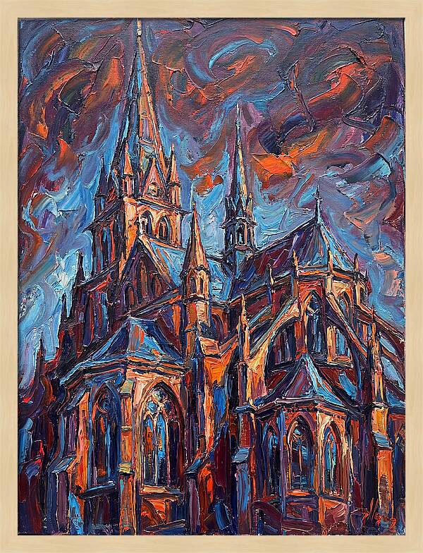 Cathedral In Expressionist Style