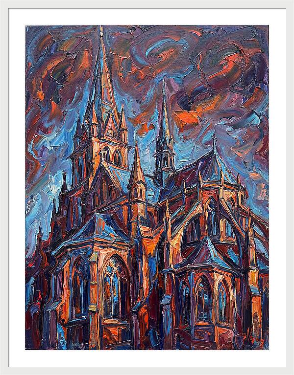 Cathedral In Expressionist Style