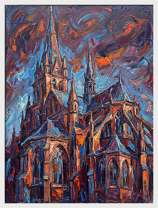Cathedral In Expressionist Style