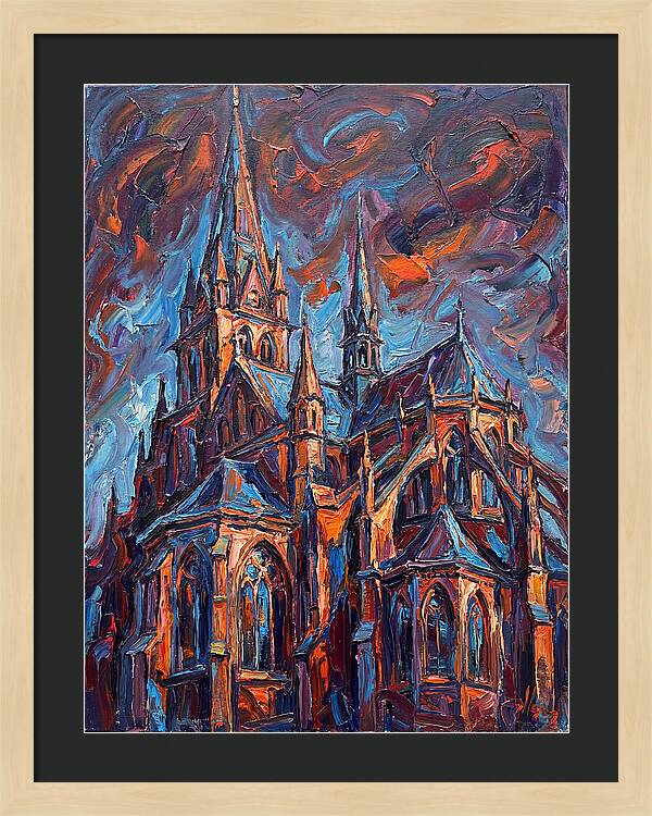 Cathedral In Expressionist Style