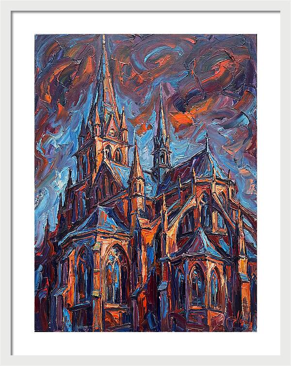 Cathedral In Expressionist Style