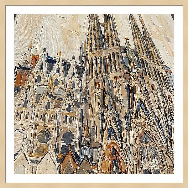 Cathedral In Palette Knife Style