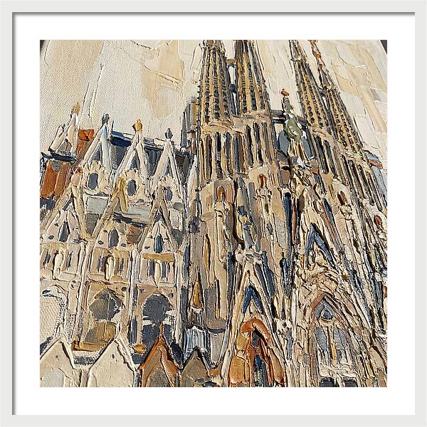 Cathedral In Palette Knife Style