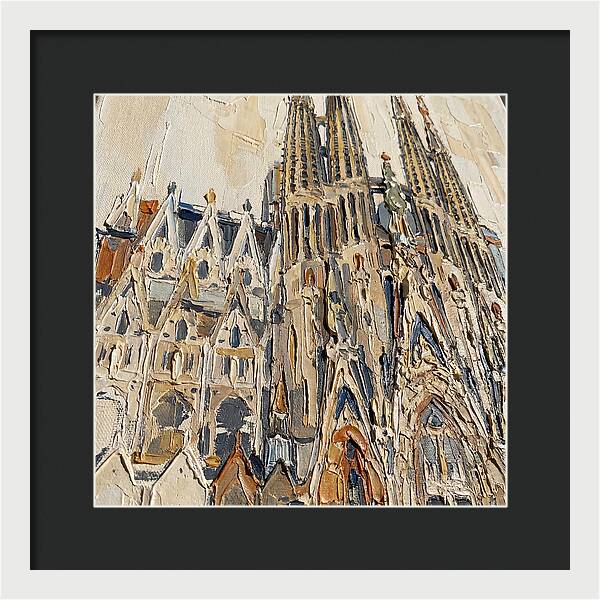 Cathedral In Palette Knife Style