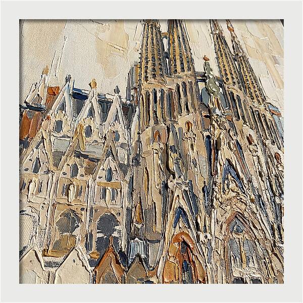 Cathedral In Palette Knife Style