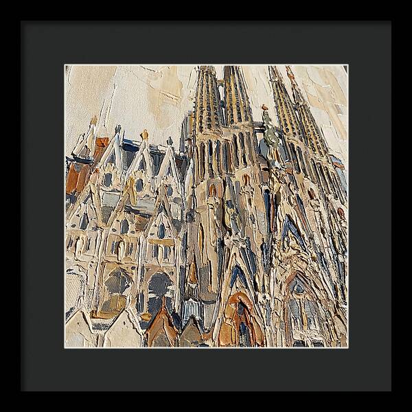 Cathedral In Palette Knife Style
