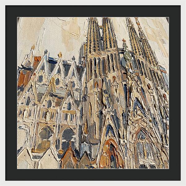 Cathedral In Palette Knife Style