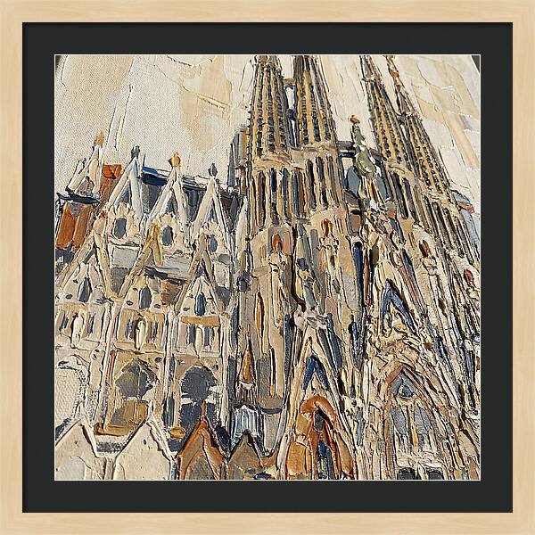 Cathedral In Palette Knife Style