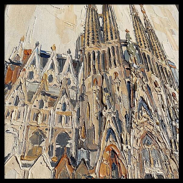 Cathedral In Palette Knife Style