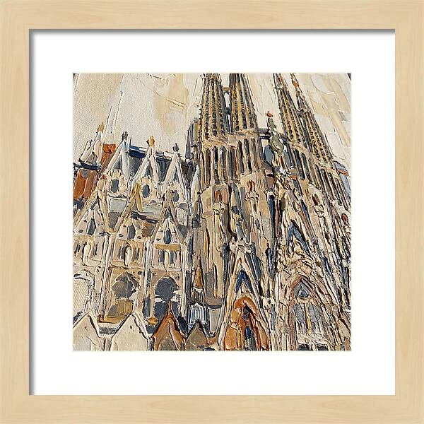 Cathedral In Palette Knife Style