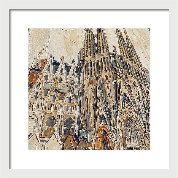 Cathedral In Palette Knife Style