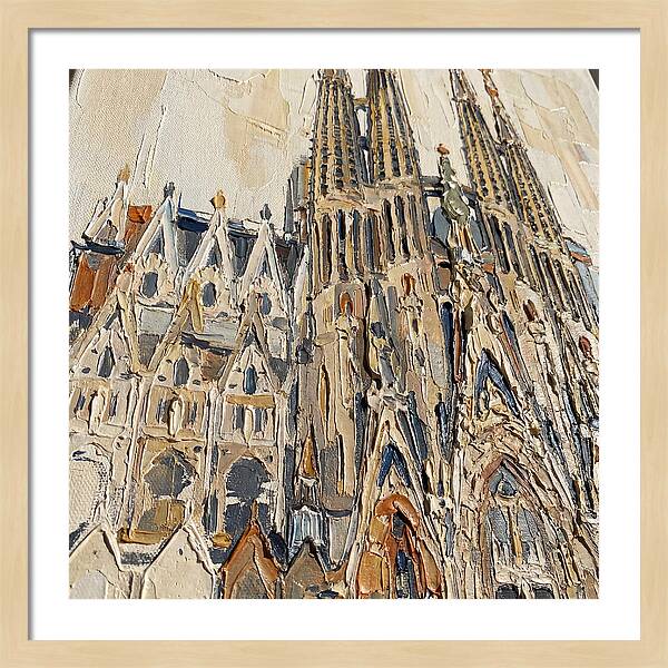 Cathedral In Palette Knife Style