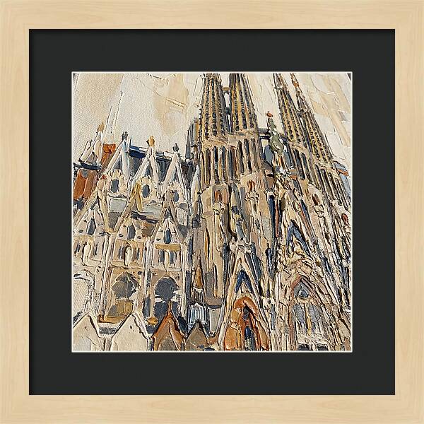 Cathedral In Palette Knife Style