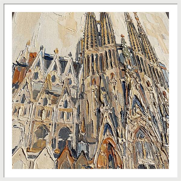 Cathedral In Palette Knife Style