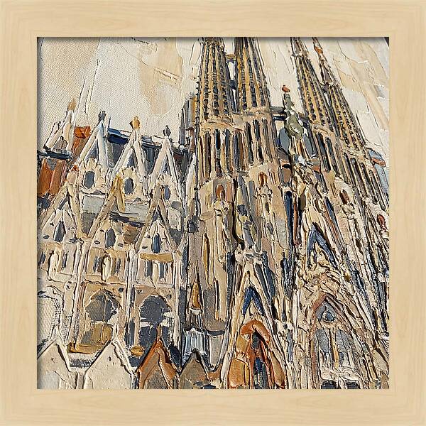 Cathedral In Palette Knife Style
