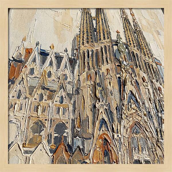 Cathedral In Palette Knife Style