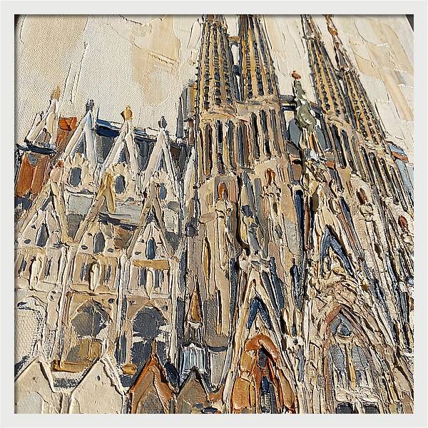 Cathedral In Palette Knife Style