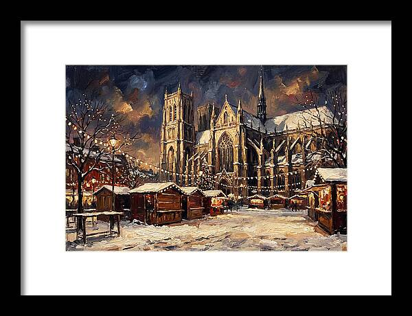 Cathedral Square At Christmas