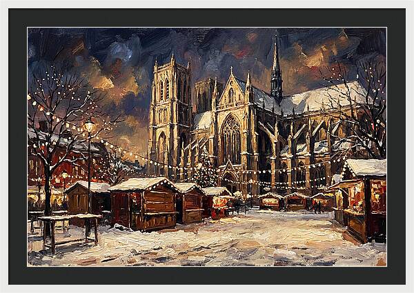 Cathedral Square At Christmas
