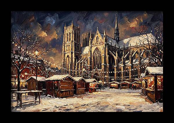 Cathedral Square At Christmas