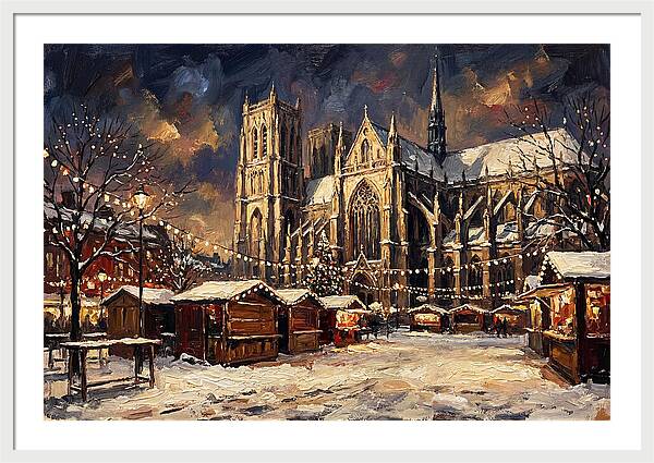 Cathedral Square At Christmas