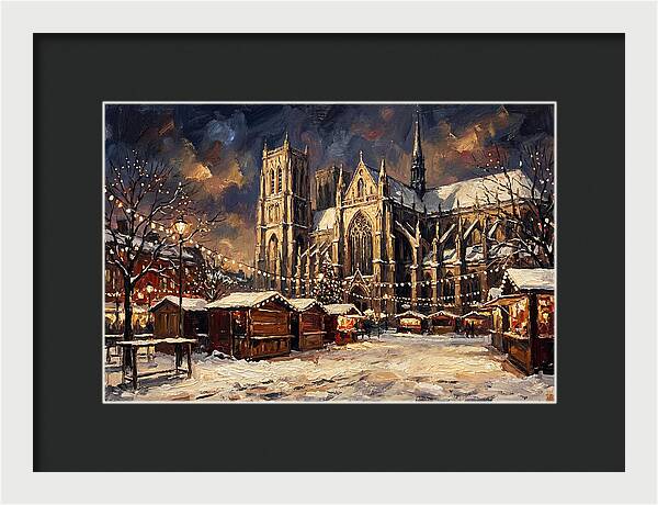 Cathedral Square At Christmas