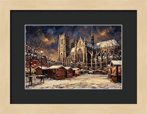 Cathedral Square At Christmas