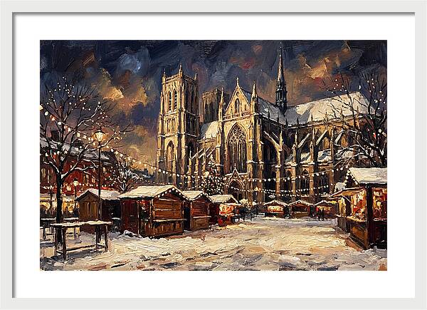 Cathedral Square At Christmas