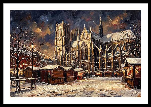 Cathedral Square At Christmas
