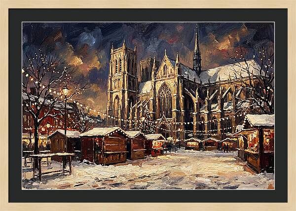 Cathedral Square At Christmas