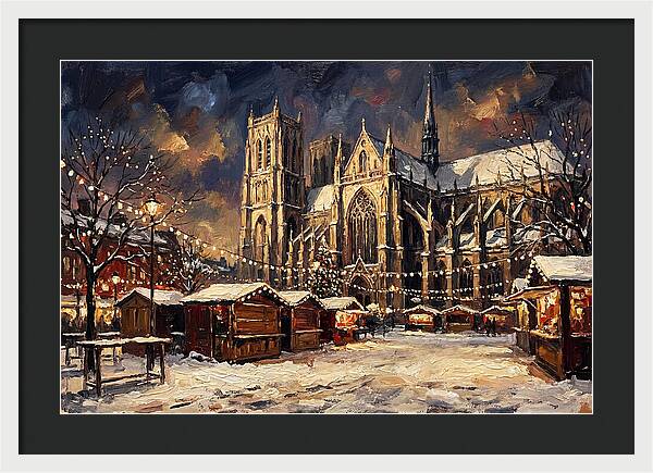 Cathedral Square At Christmas