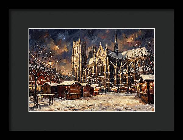 Cathedral Square At Christmas