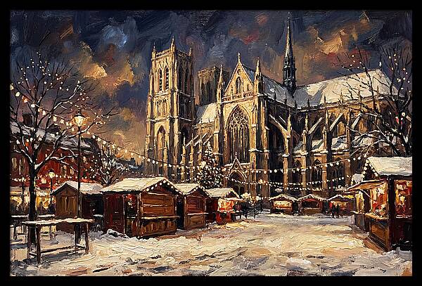 Cathedral Square At Christmas