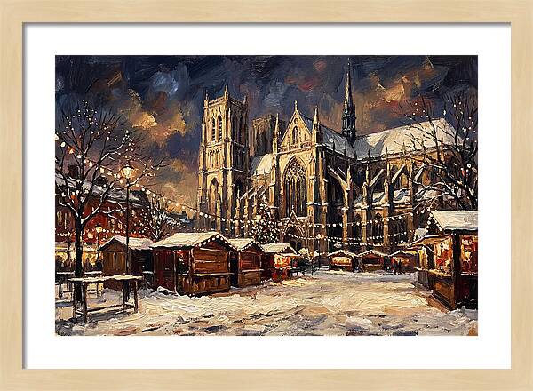 Cathedral Square At Christmas
