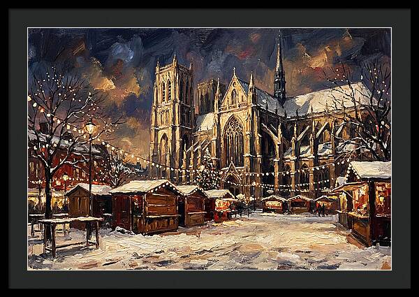 Cathedral Square At Christmas