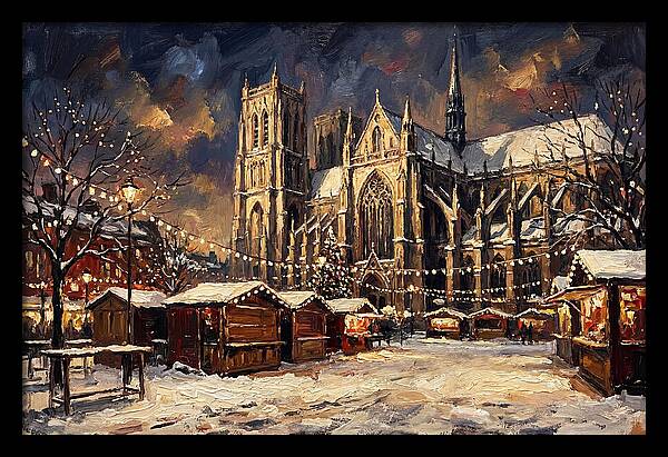 Cathedral Square At Christmas
