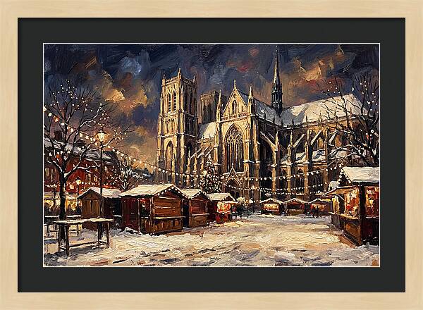 Cathedral Square At Christmas