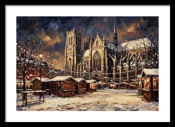 Cathedral Square At Christmas