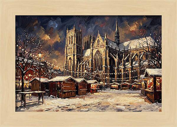 Cathedral Square At Christmas