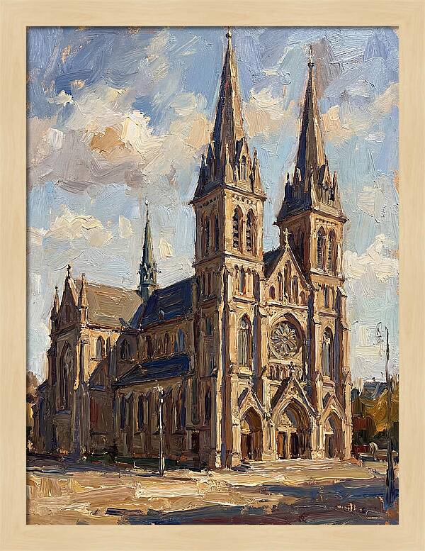 Cathedral Under Bright Skies